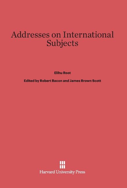 Produktbild: Addresses on International Subjects