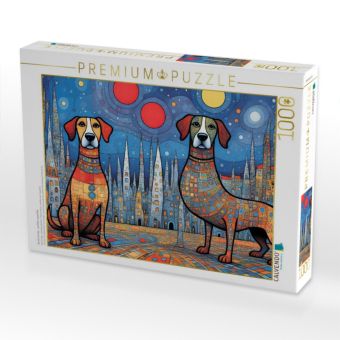 Produktbild: CALVENDO Puzzle Bunte Hunde - perfekt unperfekt | 1000 Teile Lege-Gr&ouml;&szlig;e 64x48cm Foto-Puzzle f&uuml;r gl&uuml;ckliche Stunden
