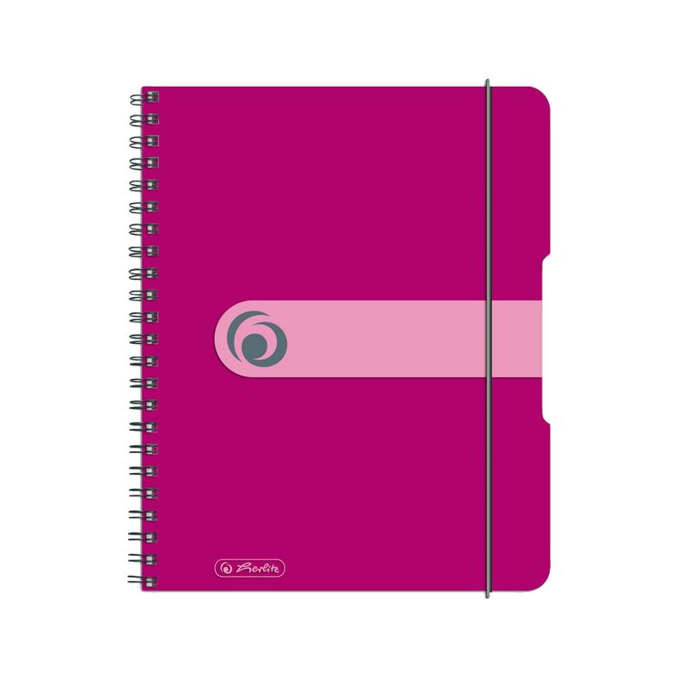 Produktbild: Herlitz Spiralblock A5 to go 80 Blatt kariert beere