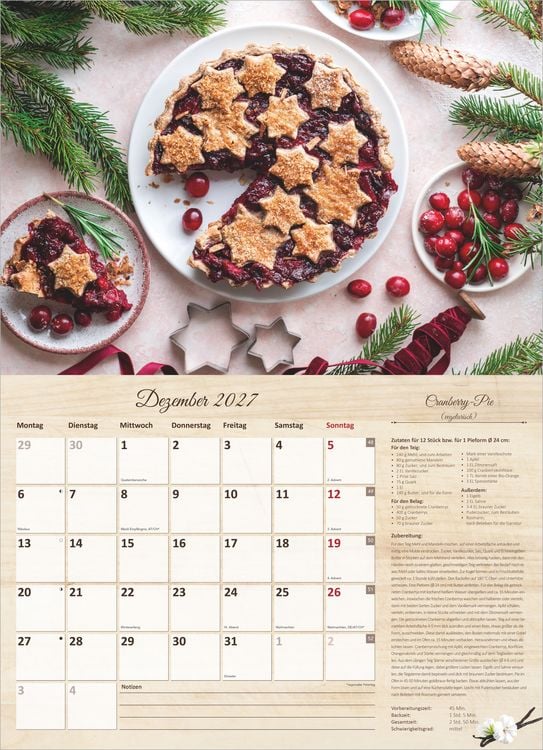 Produktbild: Der gro&szlig;e K&uuml;chenkalender - mit saisonalen Rezepten f&uuml;r Genie&szlig;er 2027