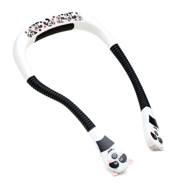 Produktbild: Neklite Pals (Panda) Premium Duo-Leselicht zum Umh&auml;ngen - wiederaufladbar - mit vielen Einstellungen