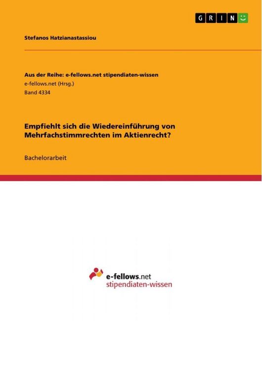 Produktbild: Empfiehlt sich die Wiedereinf&uuml;hrung von Mehrfachstimmrechten im Aktienrecht?