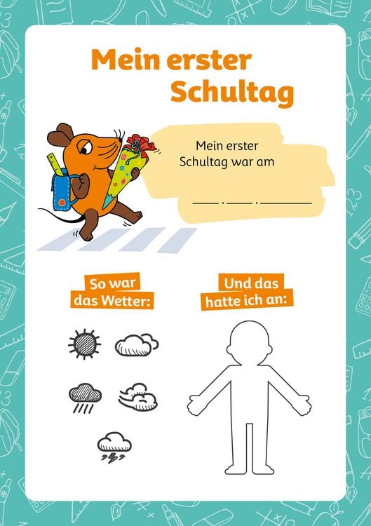 Produktbild: Die Maus &ndash; Mein Erinnerungsalbum zum Schulanfang