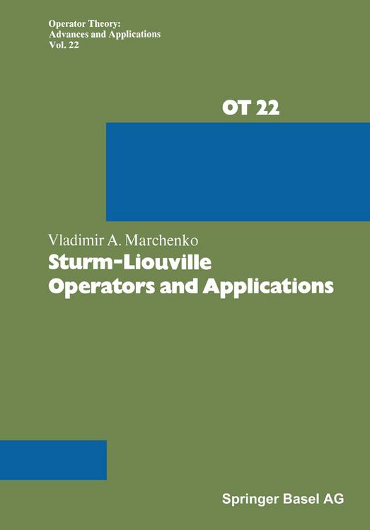 Produktbild: Sturm-Liouville Operators and Applications