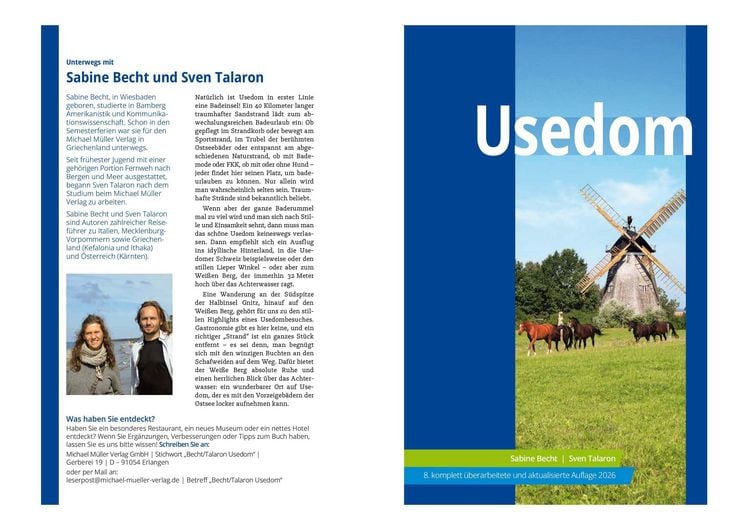 Produktbild: MICHAEL M&Uuml;LLER Reisef&uuml;hrer Usedom
