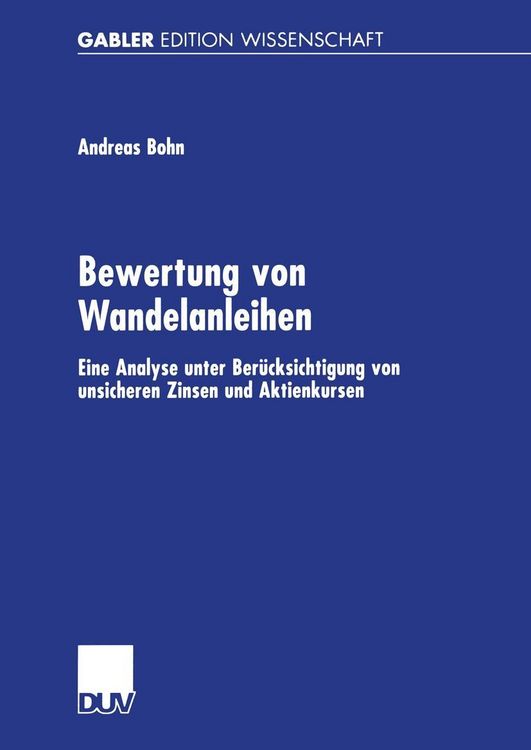 Produktbild: Bewertung von Wandelanleihen