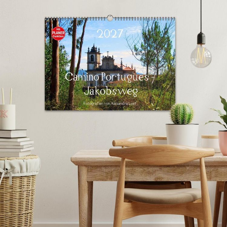 Produktbild: Camino Portugues - Jakobsweg (Wandkalender 2027 DIN A3 quer), CALVENDO Monatskalender