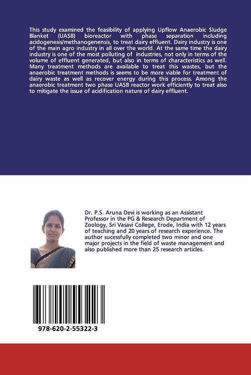 Produktbild: Biomethanation Of Dairy Effluent By Two Phase Uasb Reactor