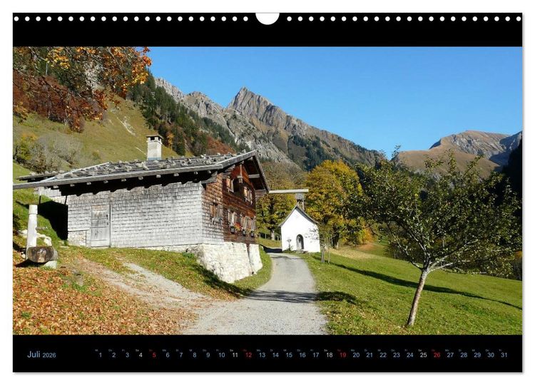 Produktbild: Region Oberstdorf - Kleinwalsertal und Nebelhorn (Wandkalender 2026 DIN A3 quer), CALVENDO Monatskalender