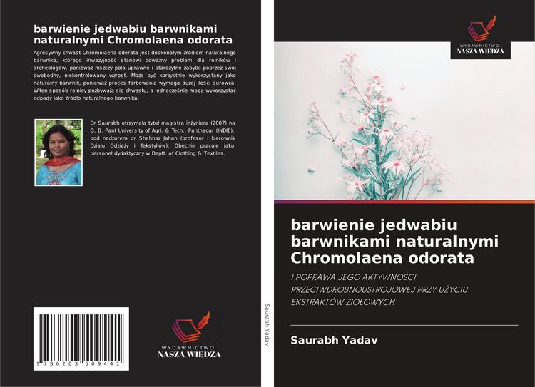 Produktbild: Barwienie jedwabiu barwnikami naturalnymi Chromolaena odorata