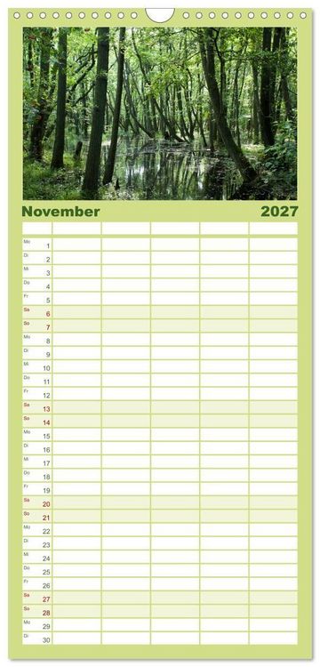 Produktbild: Familienplaner 2027 - Fischland-Dar&szlig;-Zingst - Momente einer Reise mit 5 Spalten (Wandkalender, 21 x 45 cm) CALVENDO