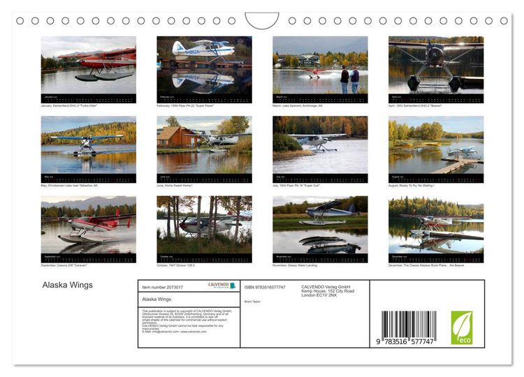 Produktbild: Alaska Wings (Wall Calendar 2026 DIN A4 landscape), CALVENDO 12 Month Wall Calendar