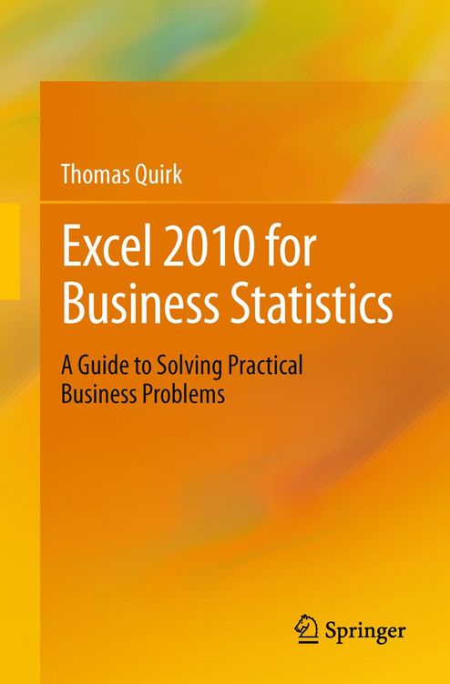 Produktbild: Excel 2010 for Business Statistics