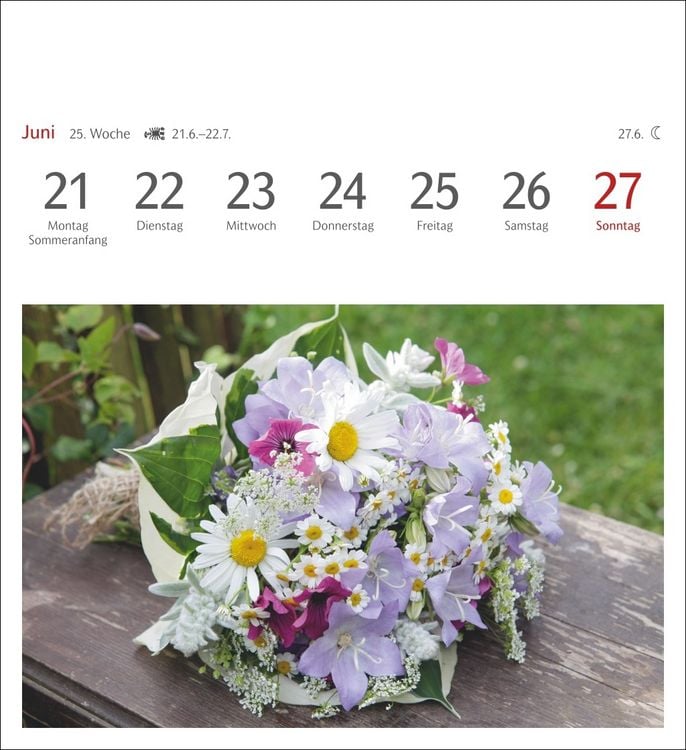 Produktbild: Blumenpracht Postkartenkalender 2027 - Wochenkalender mit 53 Postkarten