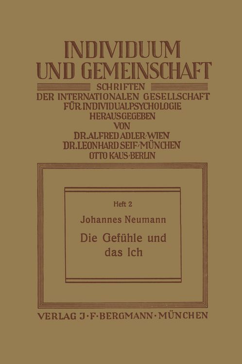 Produktbild: Die Gef&uuml;hle und das Ich