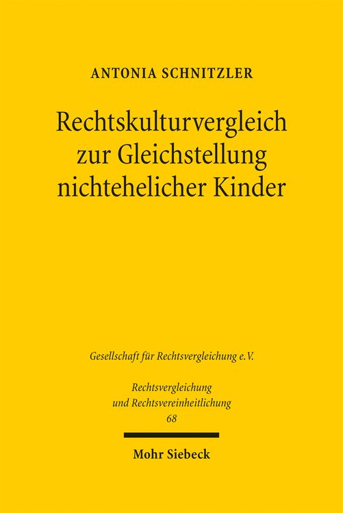 Produktbild: Rechtskulturvergleich zur Gleichstellung nichtehelicher Kinder