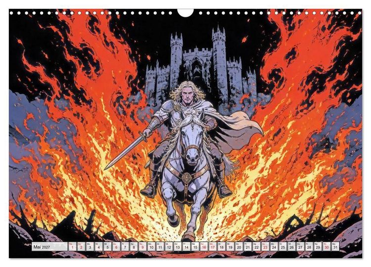 Produktbild: Die Nibelungen: Glanz und Verderben (Wandkalender 2027 DIN A3 quer), CALVENDO Monatskalender