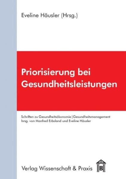 Produktbild: Priorisierung bei Gesundheitsleistungen.