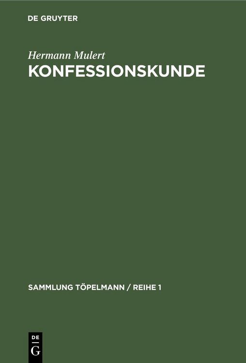 Produktbild: Konfessionskunde