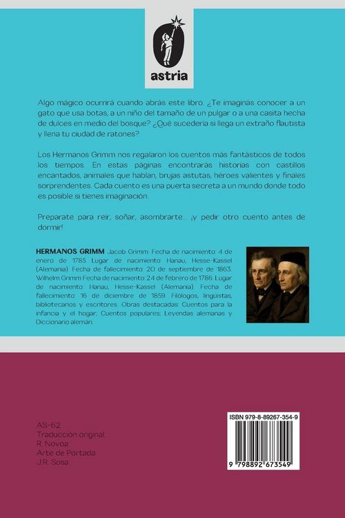 Produktbild: Los mejores cuentos de los Hermanos Grimm (Pulgarcito, La Bella Durmiente, Cenicienta, El Gato con Botas y muchos m&aacute;s)