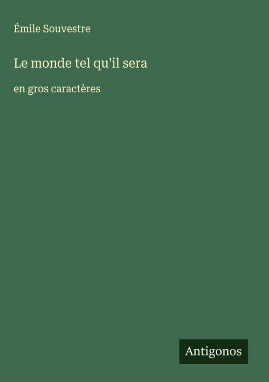 Produktbild: Le monde tel qu'il sera