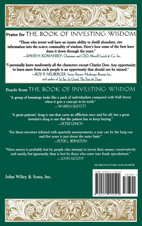 Produktbild: The Book of Investing Wisdom