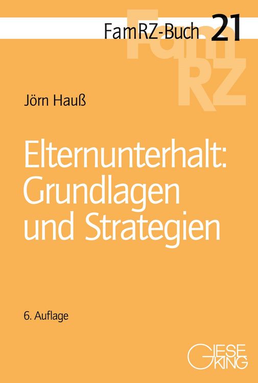 Produktbild: Elternunterhalt: Grundlagen und Strategien