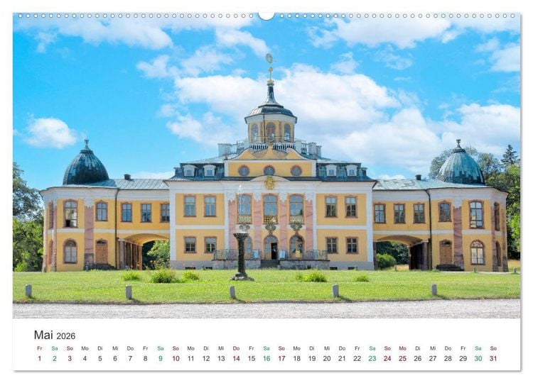 Produktbild: Schl&ouml;sser - Bauwerke der Vergangenheit (hochwertiger Premium Wandkalender 2026 DIN A2 quer), Kunstdruck in Hochglanz