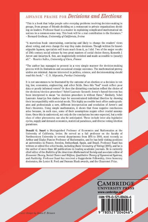 Produktbild: Decisions and Elections