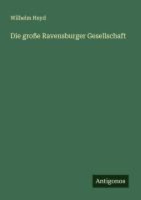 Produktbild: Die gro&szlig;e Ravensburger Gesellschaft