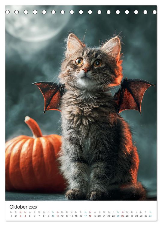 Produktbild: Katzen gegen Alltag (Tischkalender 2026 DIN A5 hoch), CALVENDO Monatskalender