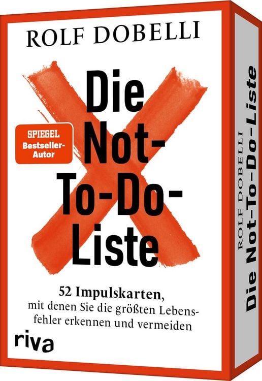 Produktbild: Die Not-To-Do-Liste &ndash; 52 Impulskarten, mit denen Sie die gr&ouml;&szlig;ten Lebensfehler erkennen und vermeiden