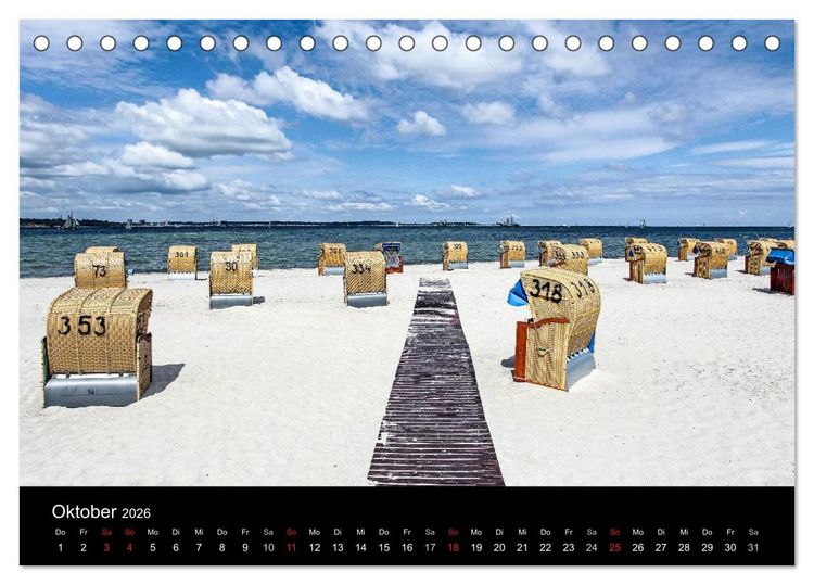 Produktbild: Malerische Kieler F&ouml;rde (Tischkalender 2026 DIN A5 quer), CALVENDO Monatskalender