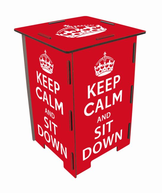 Produktbild: Werkhaus Photo-Hocker Keep Calm