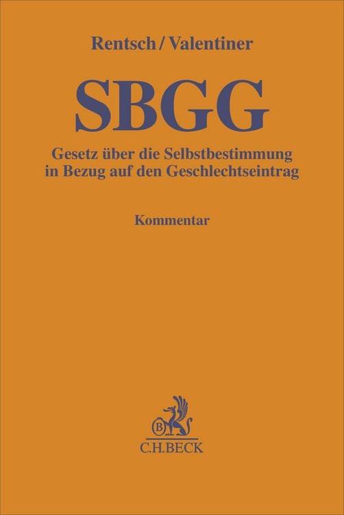 Produktbild: Gesetz &uuml;ber die Selbstbestimmung in Bezug auf den Geschlechtseintrag (SBGG)