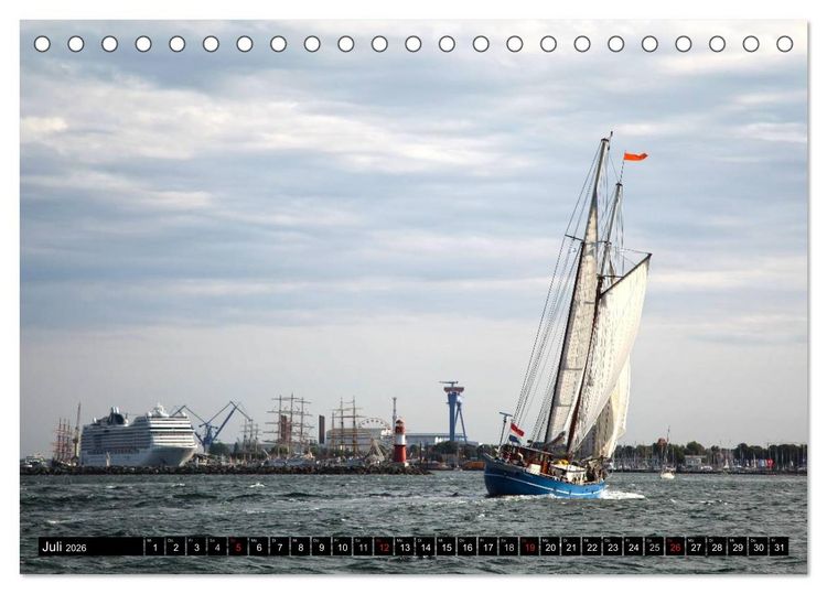 Produktbild: Urlaub in Warnem&uuml;nde (Tischkalender 2026 DIN A5 quer), CALVENDO Monatskalender