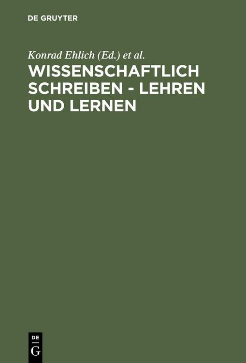 Produktbild: Wissenschaftlich schreiben - lehren und lernen