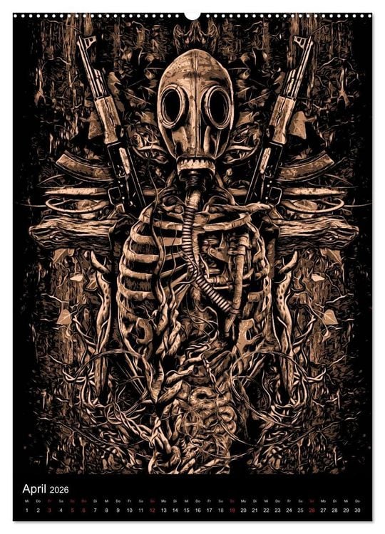Produktbild: BLOODBOY/ HORROR ILLUSTRATION V1 (Wandkalender 2026 DIN A2 hoch), CALVENDO Monatskalender