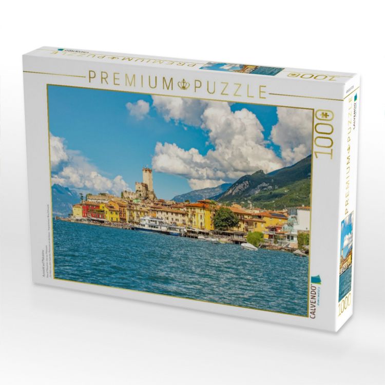 Produktbild: CALVENDO Puzzle Aussicht auf Malcesine | 1000 Teile Lege-Gr&ouml;&szlig;e 64x48cm Foto-Puzzle f&uuml;r gl&uuml;ckliche Stunden