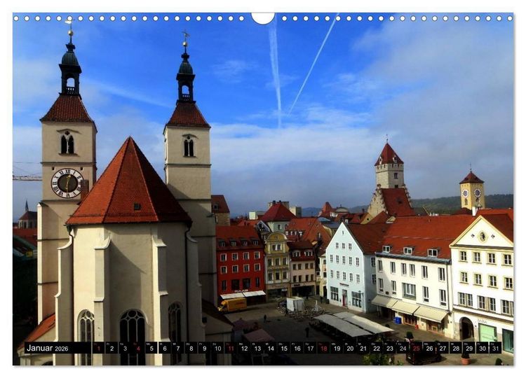 Produktbild: REGENSBURG - urbanes Leben (Wandkalender 2026 DIN A3 quer), CALVENDO Monatskalender