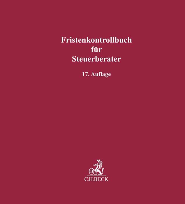 Produktbild: Fristenkontrollbuch f&uuml;r Steuerberater