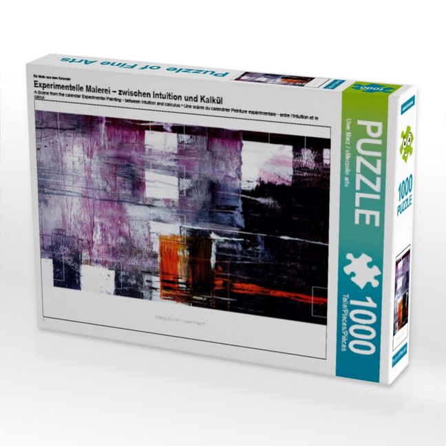 Produktbild: CALVENDO Puzzle Ein Motiv aus dem Kalender Experimentelle Malerei - zwischen Intuition und Kalk&uuml;l 1000 Teile Puzzle quer | 1000 Teile Lege-Gr&ouml;&szlig;e 64 &times; 48 cm Foto-Puzzle f&uuml;r gl&uuml;ckliche Stunden