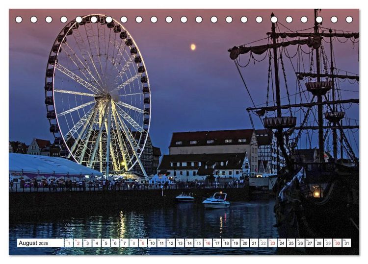 Produktbild: Danzig - Eine historische Sch&ouml;nheit (Tischkalender 2026 DIN A5 quer), CALVENDO Monatskalender