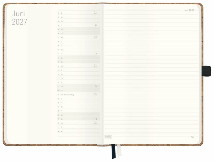 Produktbild: Wochen-Notiz-Timer Classic 26/27 A5 17 Monate [Fine Flowers Salbei]