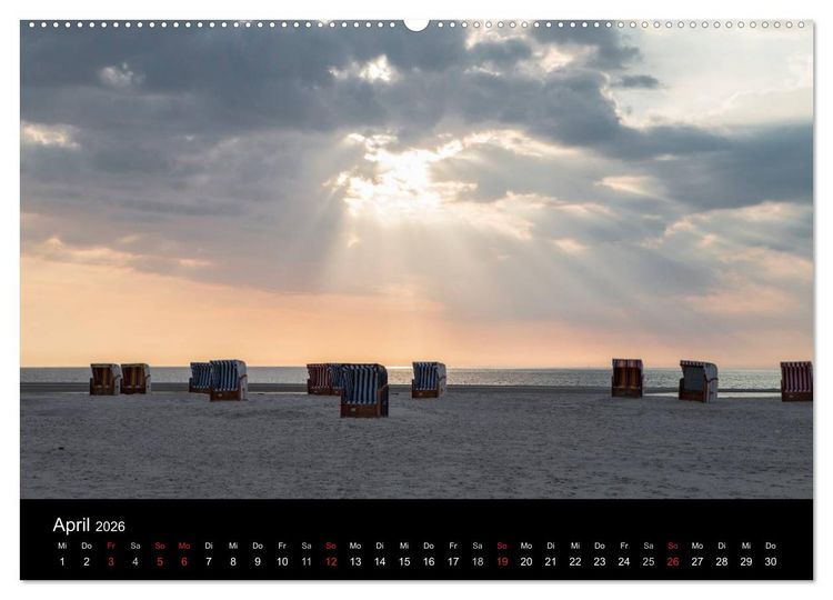 Produktbild: Amrumer Impressionen (Wandkalender 2026 DIN A2 quer), CALVENDO Monatskalender