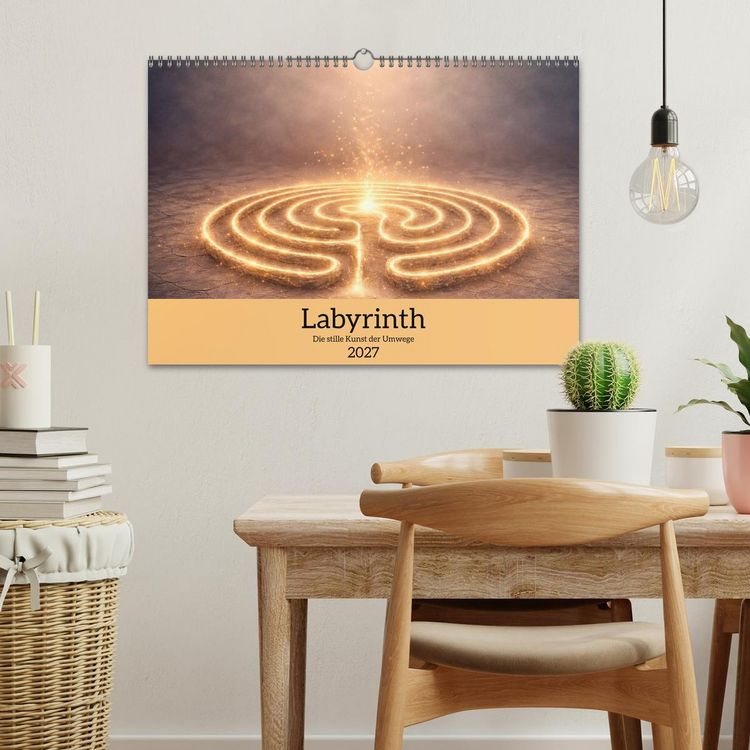 Produktbild: Labyrinth - Die stille Kunst der Umwege (Wandkalender 2027 DIN A3 quer), CALVENDO Monatskalender