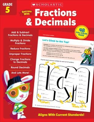 Produktbild: Scholastic Success with Fractions & Decimals Grade 5 Workbook