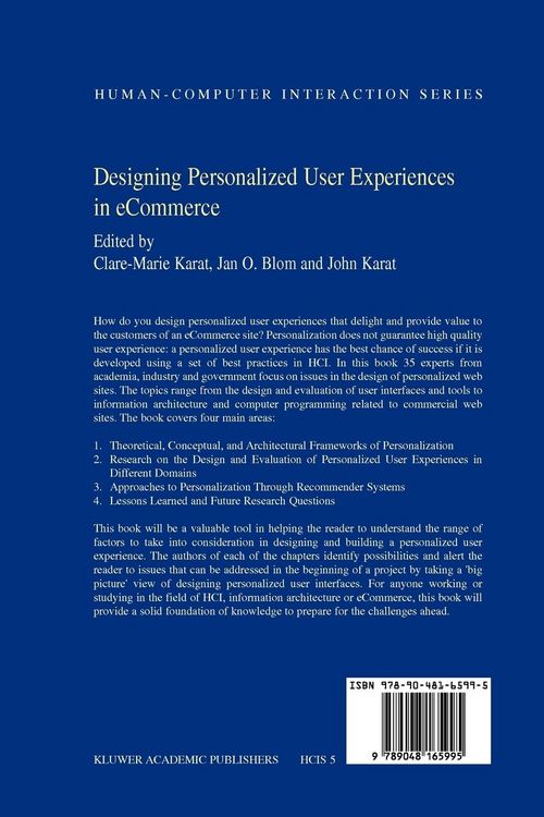 Produktbild: Designing Personalized User Experiences in eCommerce