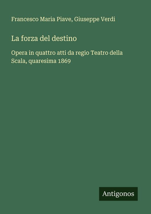 Produktbild: La forza del destino