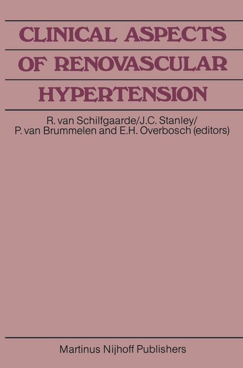 Produktbild: Clinical Aspects of Renovascular Hypertension